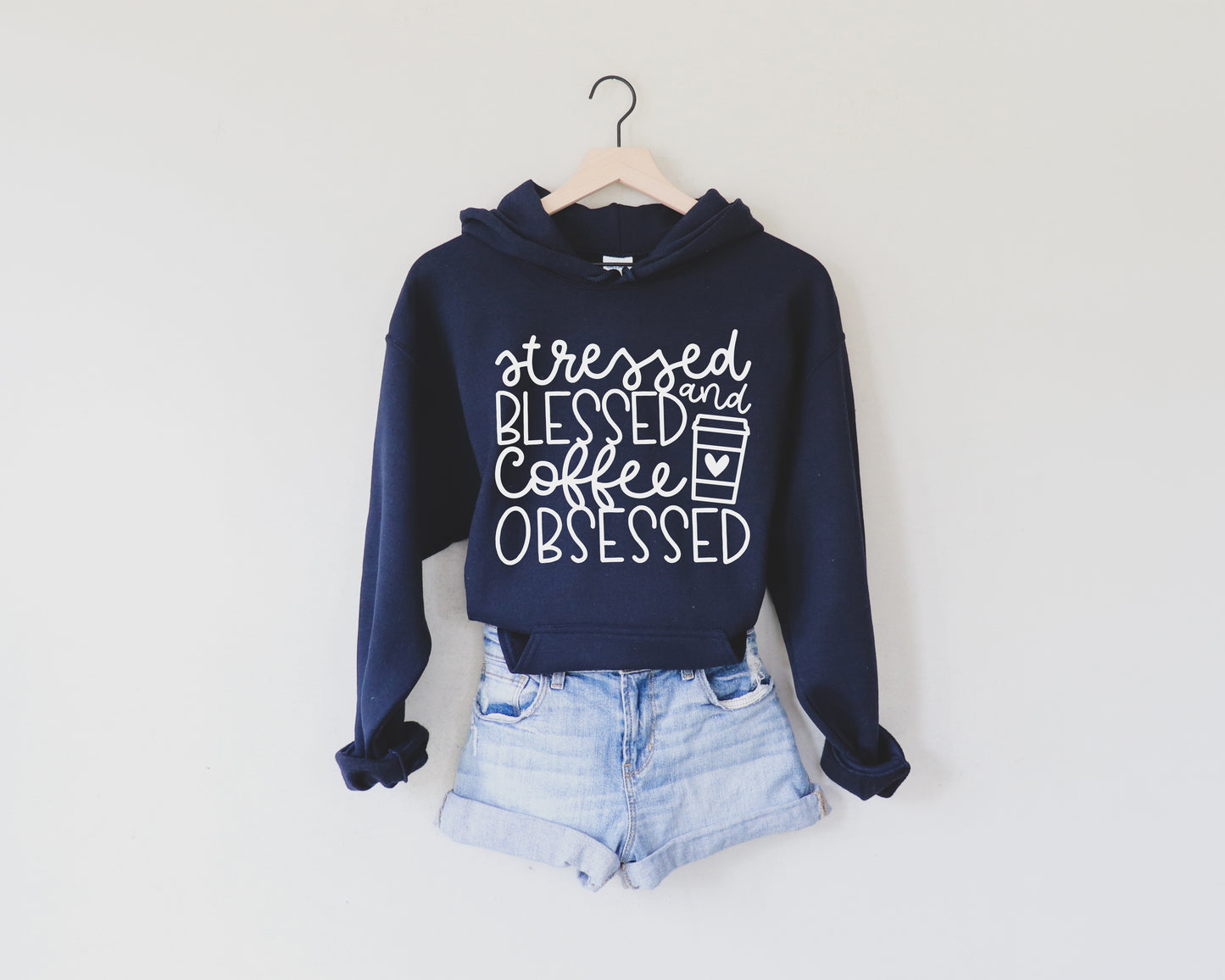 Coffee Obsessed WHITE Screen Print Transfer