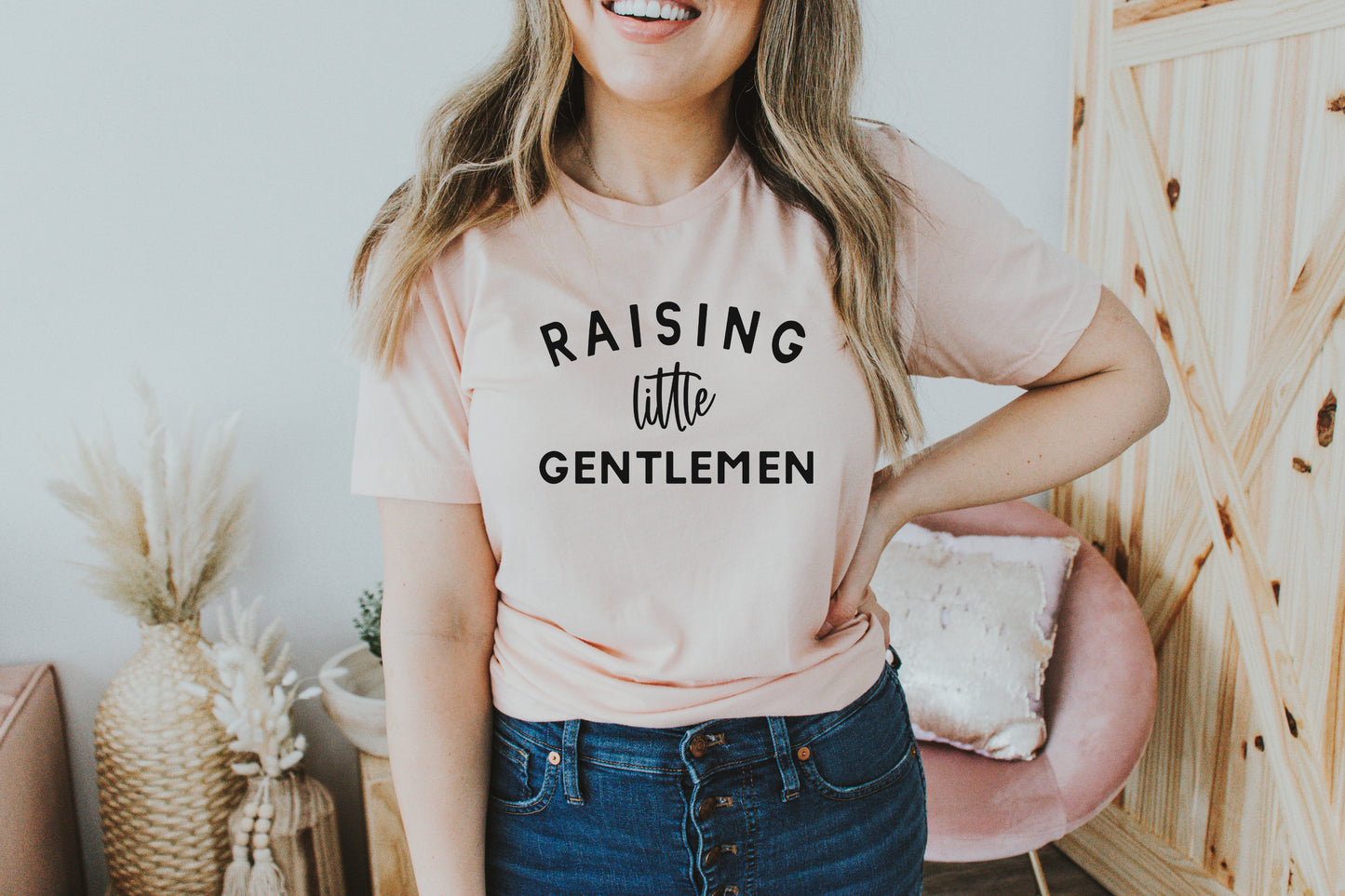 Raising Little Gentlemen BLACK Screen Print Transfer