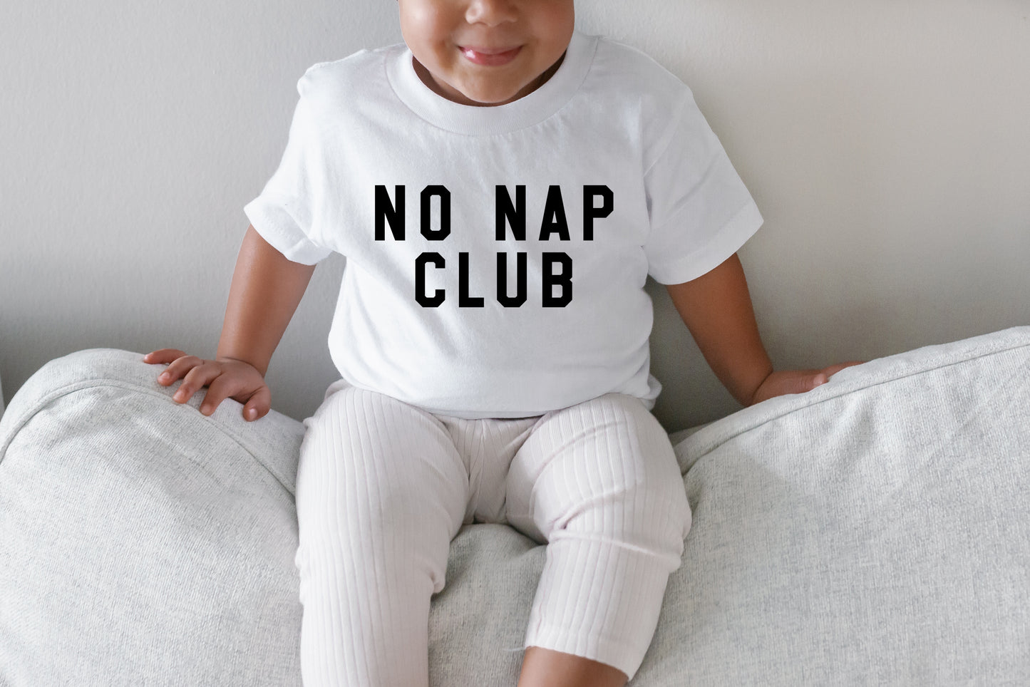 No Nap Club TODDLER BLACK Screen Print Transfer